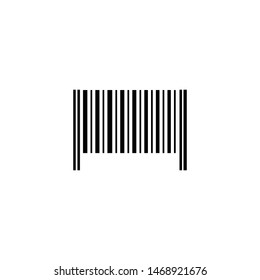 Barcode icon in flat design. sign design