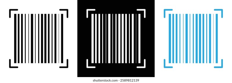 Barcode icon. flat style bar code vector on white background. vector illustration. bar code scan label for product price tag, Barcode vector icon with numbers. Easily editable in eps 10.