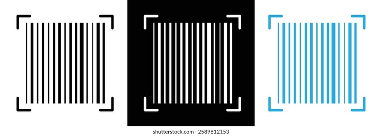 Barcode icon. flat style bar code vector on white background. vector illustration. bar code scan label for product price tag, Barcode vector icon with numbers. Easily editable in eps 10.