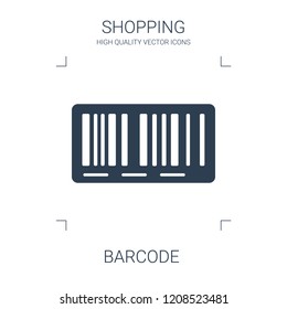 barcode icon. high quality filled barcode icon on white background. from shopping collection flat trendy vector barcode symbol. use for web and mobile
