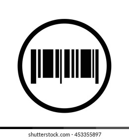 Barcode icon illustration design