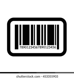 Barcode icon illustration design