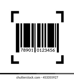 Barcode icon illustration design