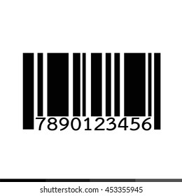 Barcode icon illustration design