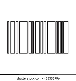 Barcode icon illustration design