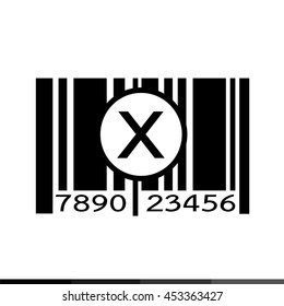 Barcode icon illustration design