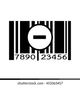 Barcode icon illustration design