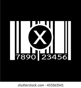Barcode icon illustration design