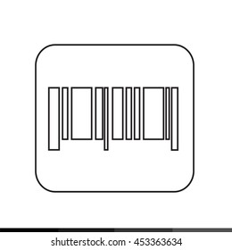 Barcode icon illustration design