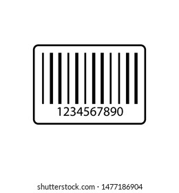 barcode icon, illustration design template