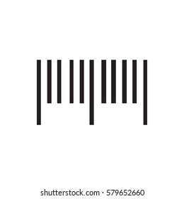 barcode icon illustration isolated vector sign symbol