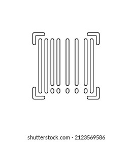 icono de código de barras, gráfico vectorial de ilustración del código de barras. 