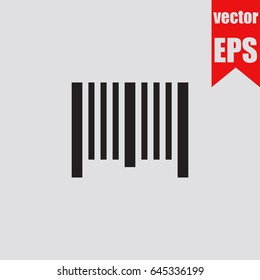 Barcode icon infographic isolated on grey background.Vector illustration.
