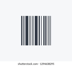 Barcode icon isolated on clean background. Barcode icon concept drawing icon in modern style. Vector illustration for your web mobile logo app UI design.