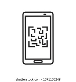 barcode icon isolated on white background, vector illustration