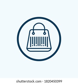 Barcode icon isolated on white background. Barcode icon in trendy design style for web site and mobile app. Barcode vector icon modern and simple symbol. Barcode icon vector illustration