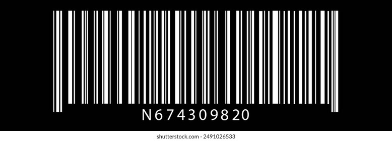  Barcode icon isolated on white background. Realistic Bar code template illustration. Commerce icon.