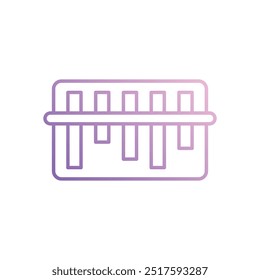 Icono del código de barras aislado en un fondo blanco. Ilustración vectorial.