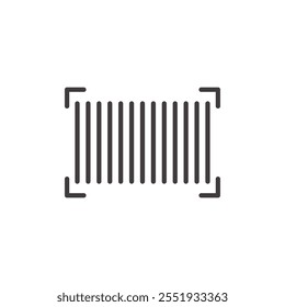 Barcode Icon isolated on white background. Vector icon.