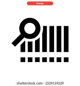 barcode icon isolated sign symbol vector illustration - high quality black style vector icons
