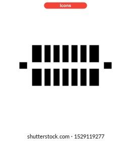 barcode icon isolated sign symbol vector illustration - high quality black style vector icons
