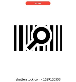 barcode icon isolated sign symbol vector illustration - high quality black style vector icons
