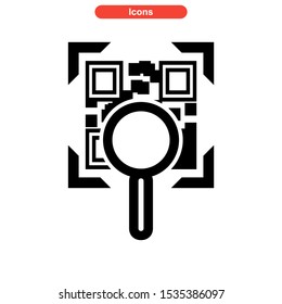 barcode icon isolated sign symbol vector illustration - high quality black style vector icons
