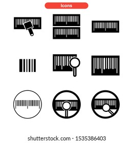 barcode icon isolated sign symbol vector illustration - Collection of high quality black style vector icons
