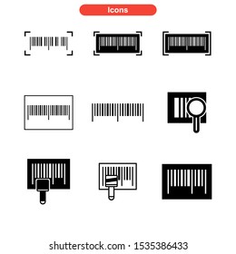 barcode icon isolated sign symbol vector illustration - Collection of high quality black style vector icons
