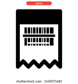 barcode icon isolated sign symbol vector illustration - high quality black style vector icons
