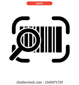 barcode icon isolated sign symbol vector illustration - high quality black style vector icons
