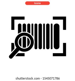 barcode icon isolated sign symbol vector illustration - high quality black style vector icons
