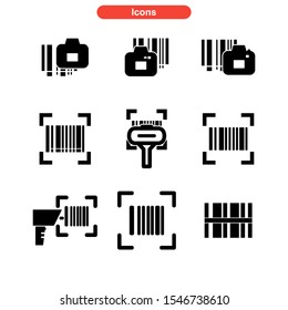 barcode icon isolated sign symbol vector illustration - Collection of high quality black style vector icons
