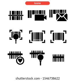 barcode icon isolated sign symbol vector illustration - Collection of high quality black style vector icons
