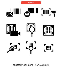 barcode icon isolated sign symbol vector illustration - Collection of high quality black style vector icons
