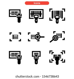 barcode icon isolated sign symbol vector illustration - Collection of high quality black style vector icons
