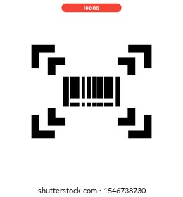 barcode icon isolated sign symbol vector illustration - high quality black style vector icons
