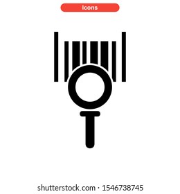barcode icon isolated sign symbol vector illustration - high quality black style vector icons
