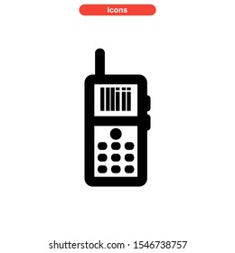 barcode icon isolated sign symbol vector illustration - high quality black style vector icons
