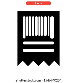 barcode icon isolated sign symbol vector illustration - high quality black style vector icons
