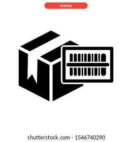 barcode icon isolated sign symbol vector illustration - high quality black style vector icons
