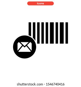 barcode icon isolated sign symbol vector illustration - high quality black style vector icons
