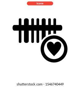 barcode icon isolated sign symbol vector illustration - high quality black style vector icons
