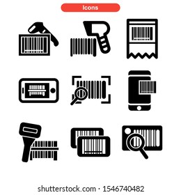 barcode icon isolated sign symbol vector illustration - Collection of high quality black style vector icons
