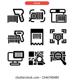 barcode icon isolated sign symbol vector illustration - Collection of high quality black style vector icons
