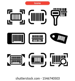 barcode icon isolated sign symbol vector illustration - Collection of high quality black style vector icons
