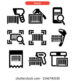 barcode icon isolated sign symbol vector illustration - Collection of high quality black style vector icons
