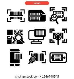 barcode icon isolated sign symbol vector illustration - Collection of high quality black style vector icons
