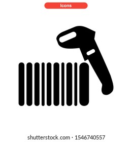 barcode icon isolated sign symbol vector illustration - high quality black style vector icons
