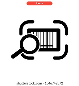 barcode icon isolated sign symbol vector illustration - high quality black style vector icons
